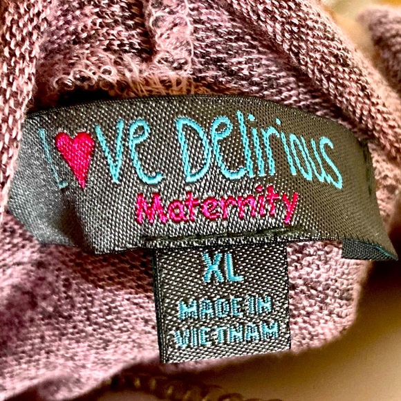 🔥 4 for $20 🔥Heather pink maternity hoodie - Picture 3 of 3